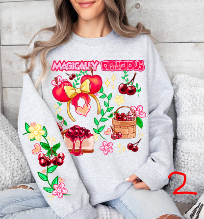 MAGICALLY DELICIOUS SWEATSHIRT W/ SLEEVE PRINT COLLECTION