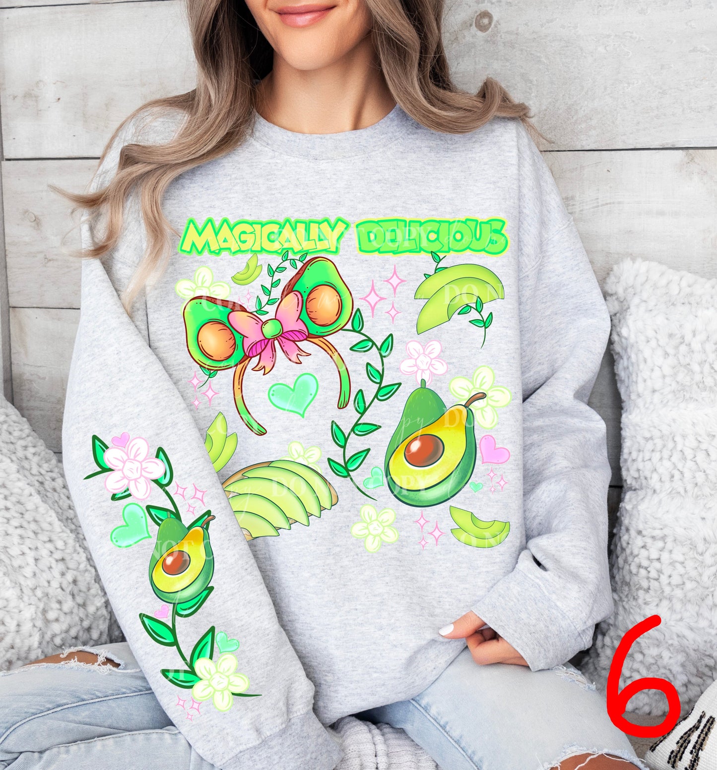 MAGICALLY DELICIOUS SWEATSHIRT W/ SLEEVE PRINT COLLECTION