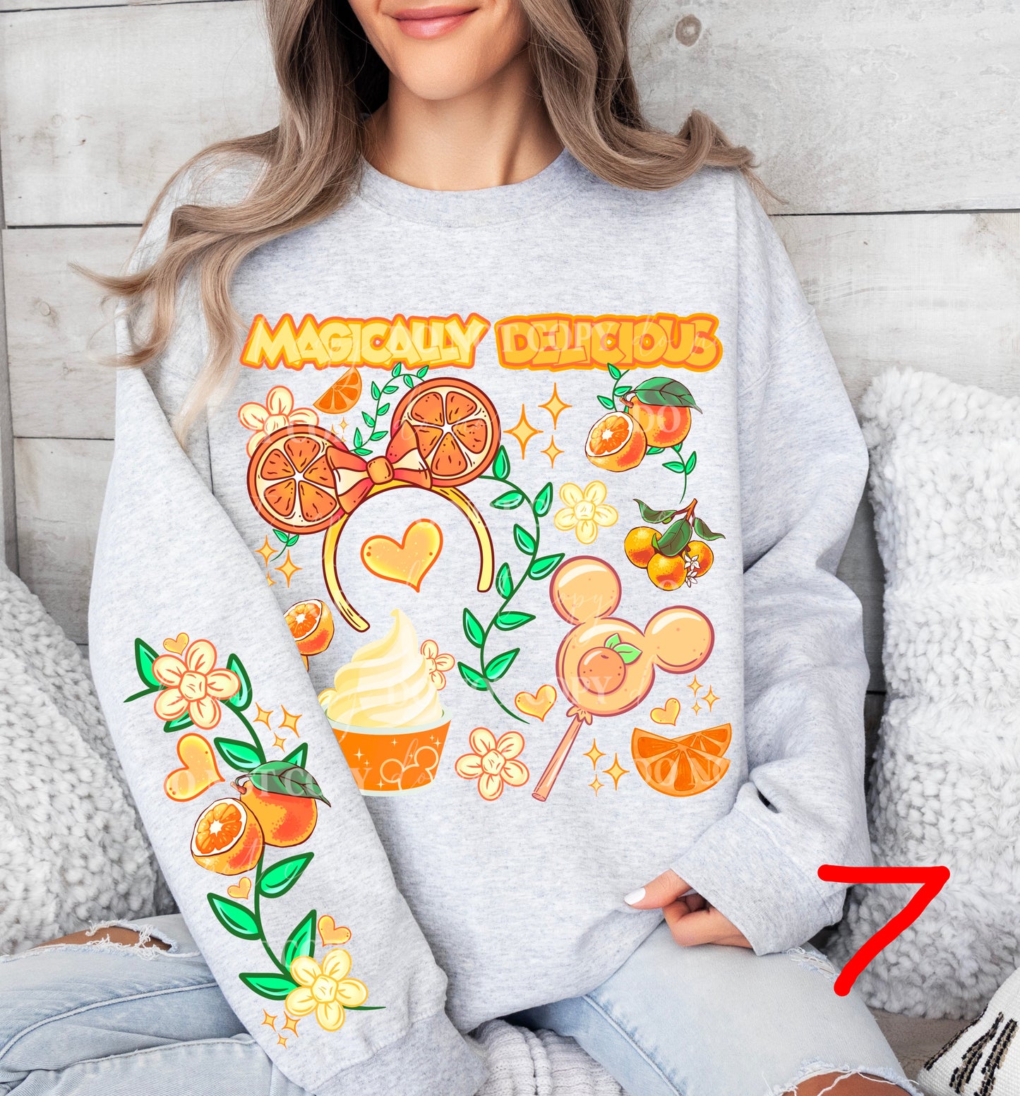 MAGICALLY DELICIOUS SWEATSHIRT W/ SLEEVE PRINT COLLECTION