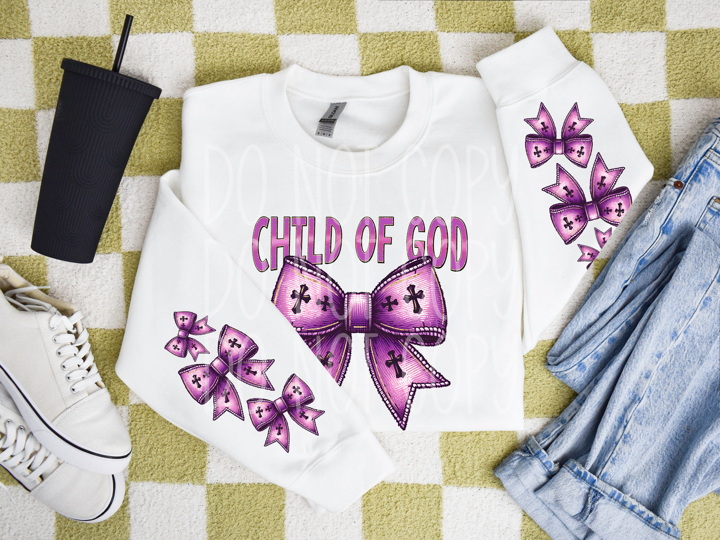 CHILD OF GOD SWEATSHIRT W/ SLEEVE PRINT