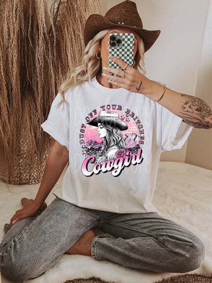 DUST OFF YOUR BRITCHES COWGIRL TEE