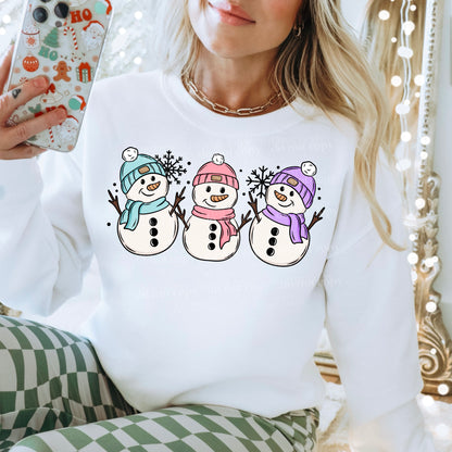 PASTEL SNOWMAN SWEATSHIRT