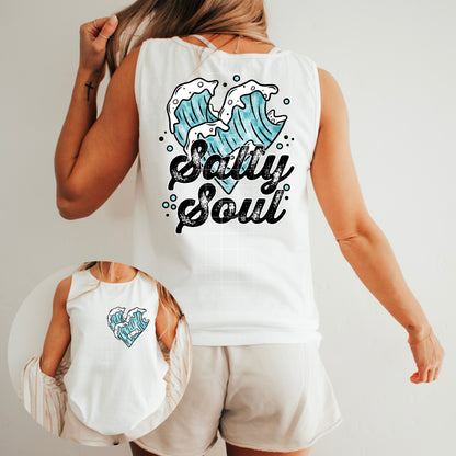 SALTY SOUL-DOUBLE SIDED TEE