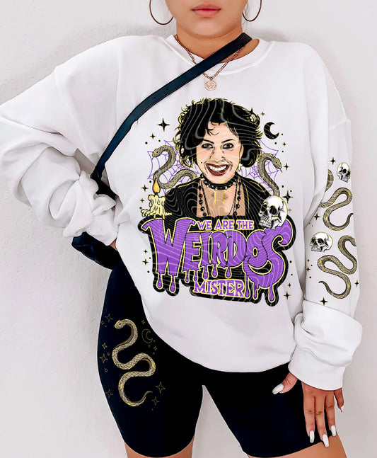 WE ARE WEIRDOS FRONT & SLEEVE DESIGN SWEATSHIRT