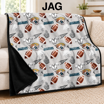 JAG-FOOTBALL SOFT BLACK THROW-PREORDER CLOSING 9/30