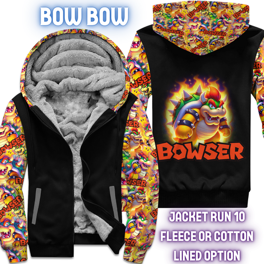 BOW BOW - FLEECE/COTTON LINED JACKETS RUN 10 PREORDER CLOSING 10/26