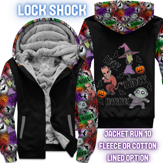 LOCK SHOCK - FLEECE/COTTON LINED JACKETS RUN 10 PREORDER CLOSING 10/26