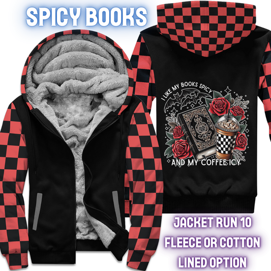 SPICY BOOKS - FLEECE/COTTON LINED JACKETS RUN 10 PREORDER CLOSING 10/26