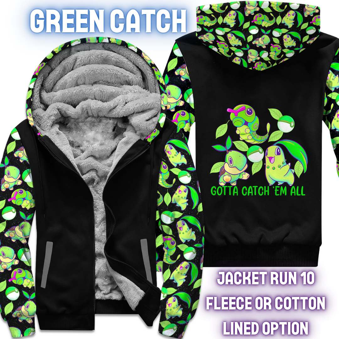 GREEN CATCH - FLEECE/COTTON LINED JACKETS RUN 10 PREORDER CLOSING 10/26