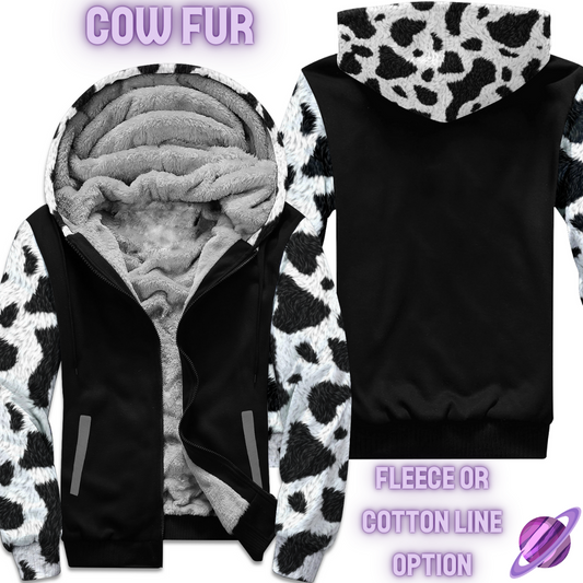 COW FUR - FLEECE/COTTON JACKET RUN 8