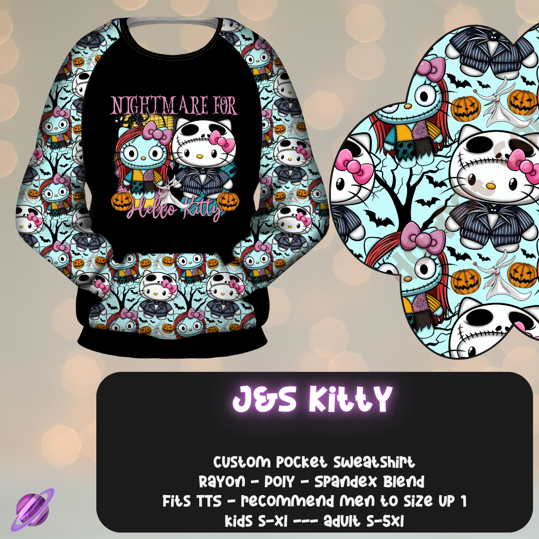 J&S KITTY - POCKET SWEATSHIRT - KITTY COSPLAY RUN CLOSING 11/15