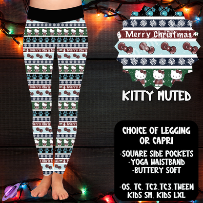 KITTY MUTED - LEGGING/CAPRI XMAS SWEATER RUN CLOSING 10/30