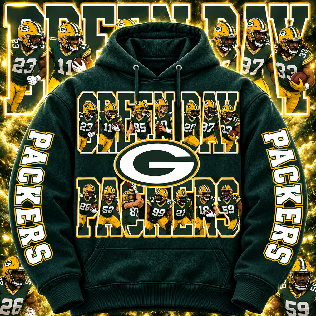 PRO FBALL HOODIE COLLECTION W/ SLEEVE PRINT GROUP 2