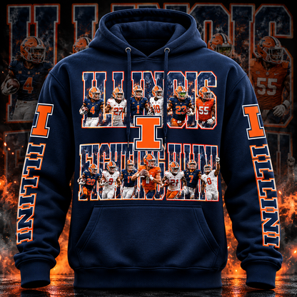 COLLEGE FB HOODIE W/ SLEEVE PRINT COLLECTION