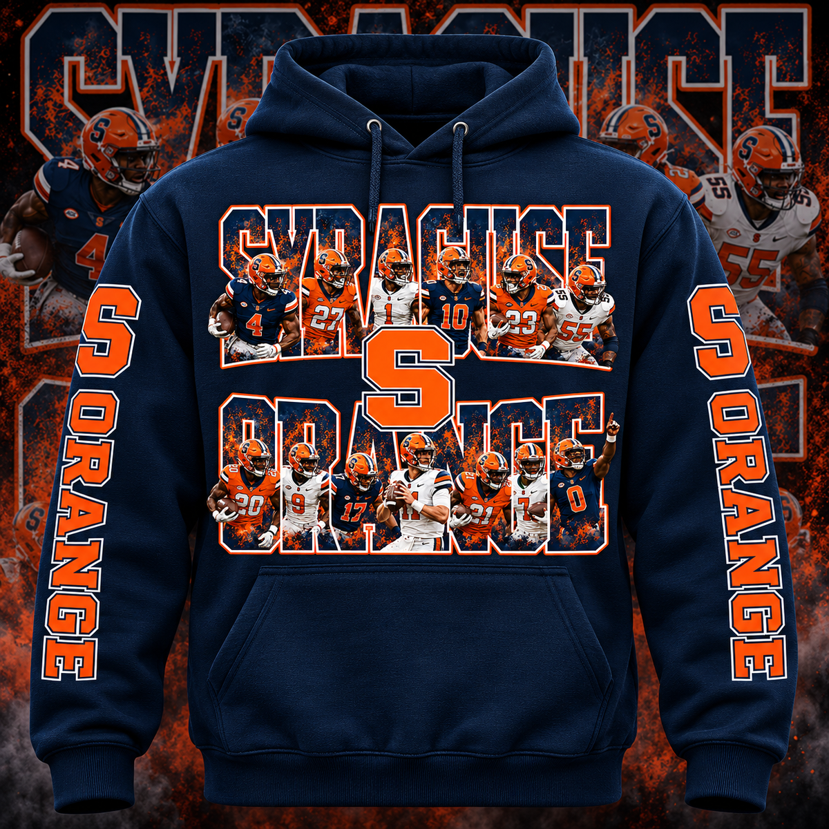 COLLEGE FB HOODIE W/ SLEEVE PRINT COLLECTION