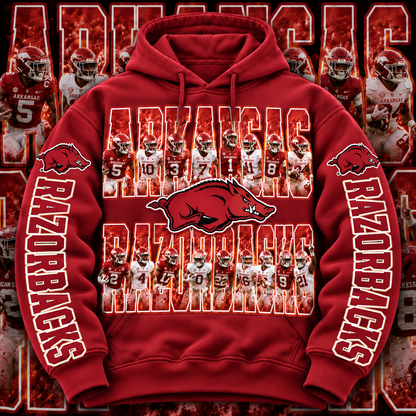 COLLEGE FB HOODIE W/ SLEEVE PRINT COLLECTION
