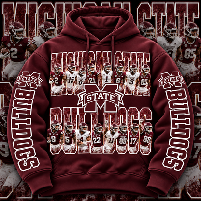 COLLEGE FB HOODIE W/ SLEEVE PRINT COLLECTION