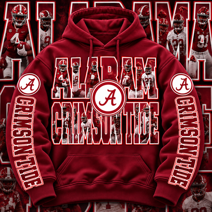 COLLEGE FB HOODIE W/ SLEEVE PRINT COLLECTION