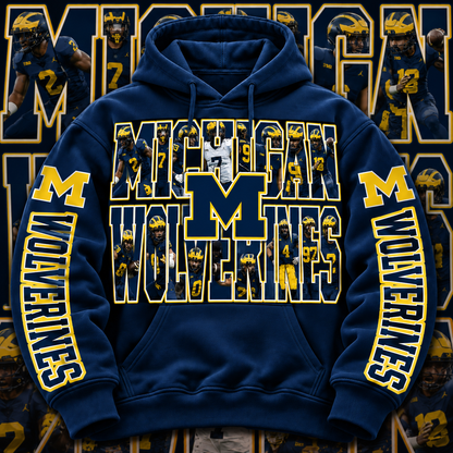 COLLEGE FB HOODIE W/ SLEEVE PRINT COLLECTION