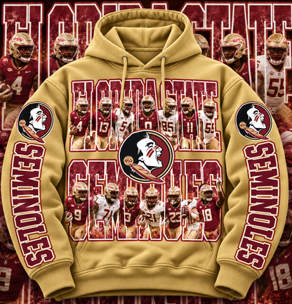 COLLEGE FB HOODIE W/ SLEEVE PRINT COLLECTION