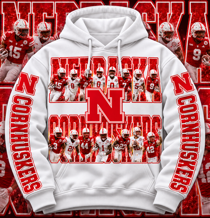 COLLEGE FB HOODIE W/ SLEEVE PRINT COLLECTION