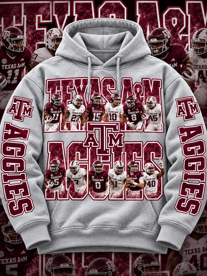 COLLEGE FB HOODIE W/ SLEEVE PRINT COLLECTION