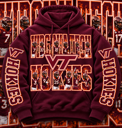 COLLEGE FB HOODIE W/ SLEEVE PRINT COLLECTION
