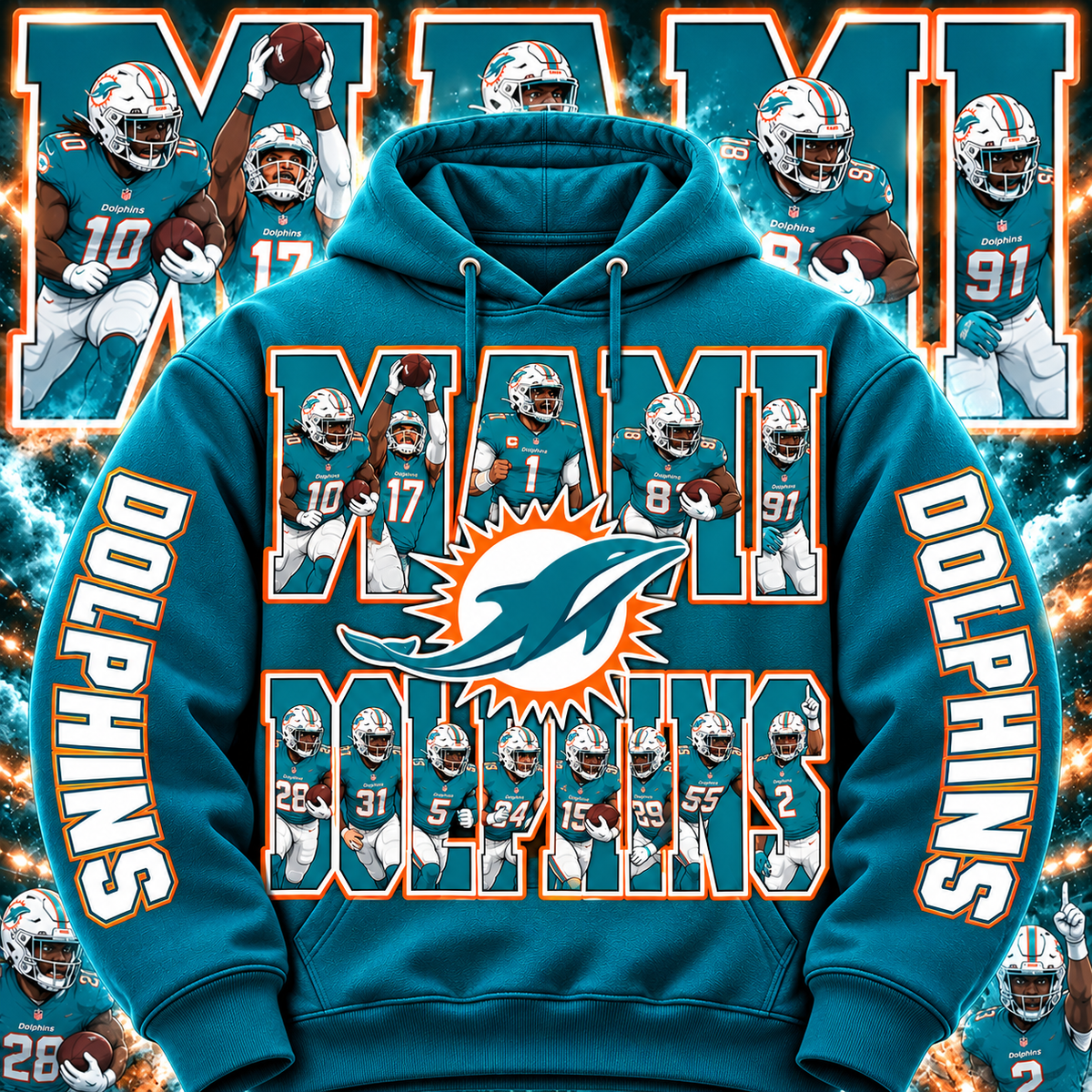 PRO FBALL HOODIE COLLECTION W/ SLEEVE PRINT GROUP 2