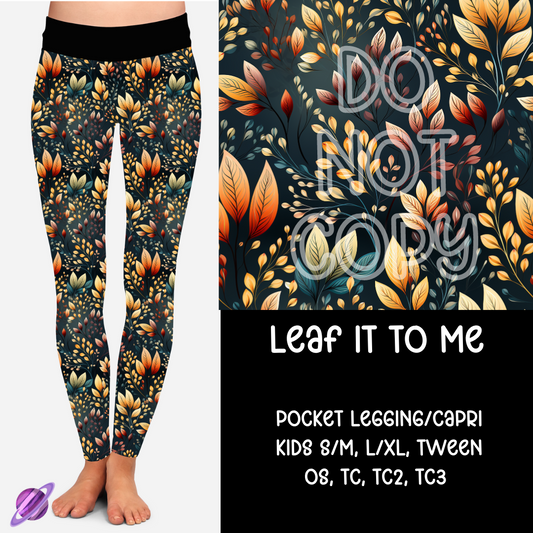 LEAF IT TO ME- THANKFUL MINI - LEGGING/CAPRI PREORDER CLOSING 9/6