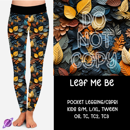 LEAF ME BE - THANKFUL MINI - LEGGING/CAPRI PREORDER CLOSING 9/6