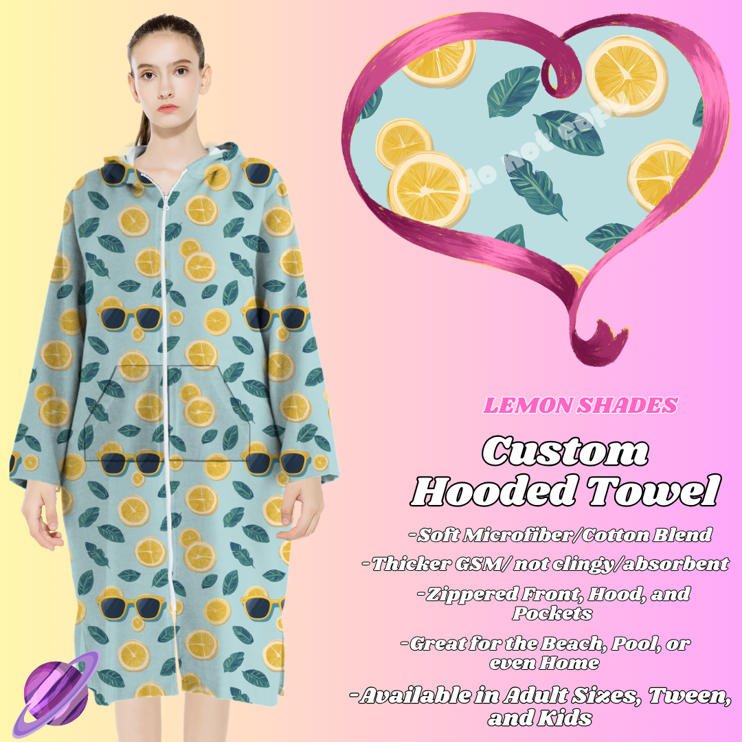 LEMON SHADES- HOODED TOWEL- PREORDER CLOSING 4/27