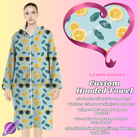 LEMON SHADES- HOODED TOWEL- PREORDER CLOSING 4/27