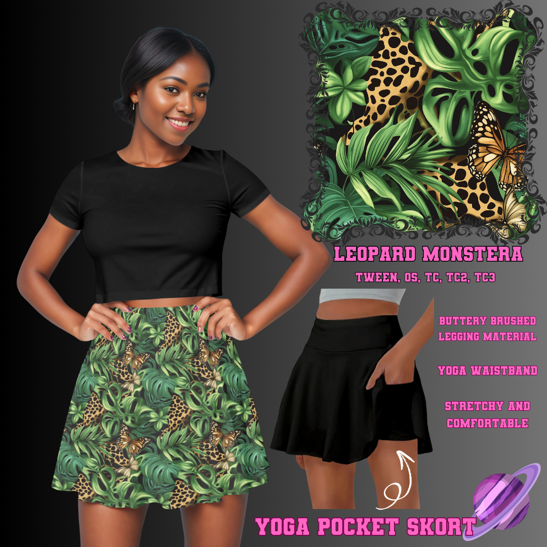 LEOPARD MONSTERA -SKORT 4 PREORDER CLOSING 2/13