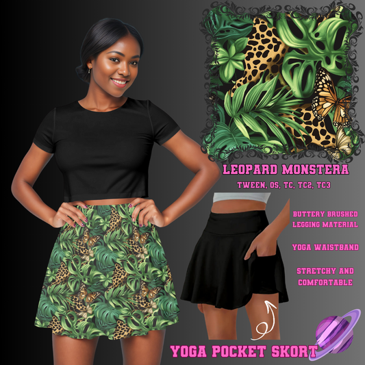 LEOPARD MONSTERA -SKORT 4 PREORDER CLOSING 2/13