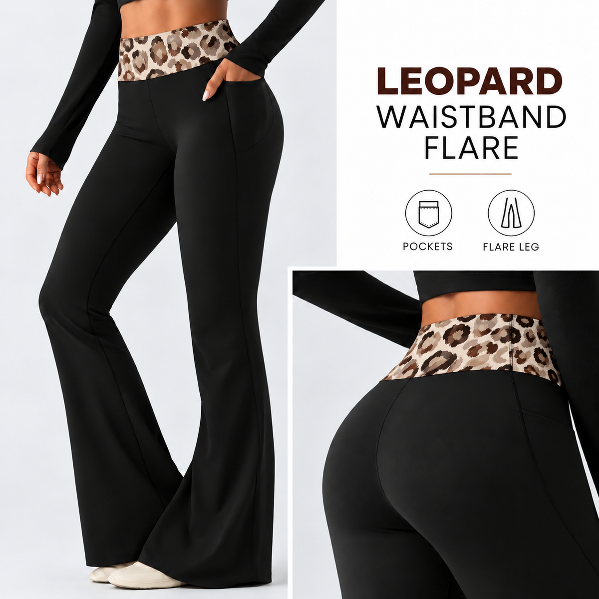 LEOPARD-PATTERN WAIST FLARE-PREORDER CLOSING 10/7