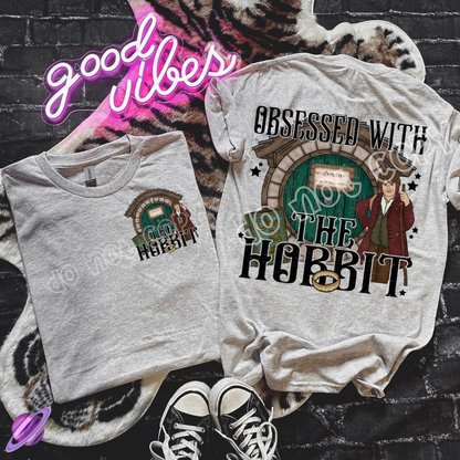 Obsessed With LOTR Pocket Print Double Sided Tee