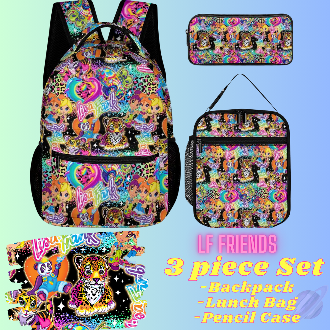LF FRIENDS-3 PIECE BACKPACK SET-PREORDER CLOSING 7/3