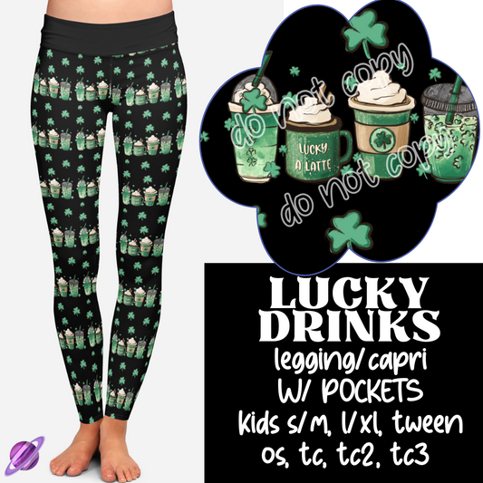 LUCKY DRINKS - LETS GET LUCKY RUN - LEGGING