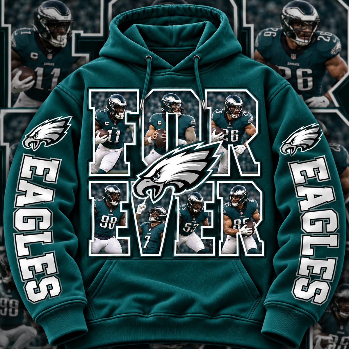 FOREVER PRO FB HOODIE W/ SLEEVE PRINT GROUP 2