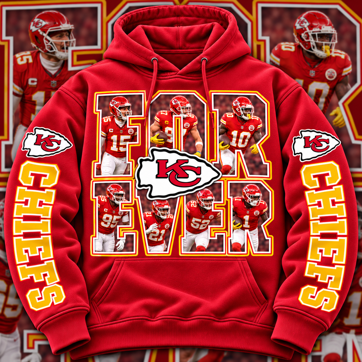 FOREVER PRO FB HOODIE W/ SLEEVE PRINT GROUP 3