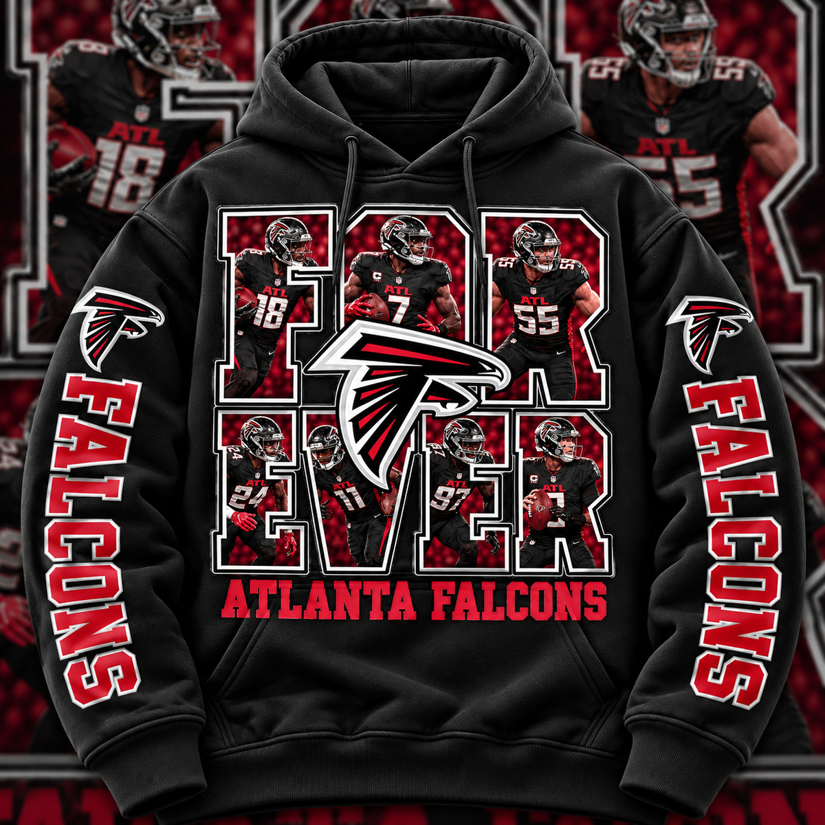 FOREVER PRO FB HOODIE W/ SLEEVE PRINT GROUP 4