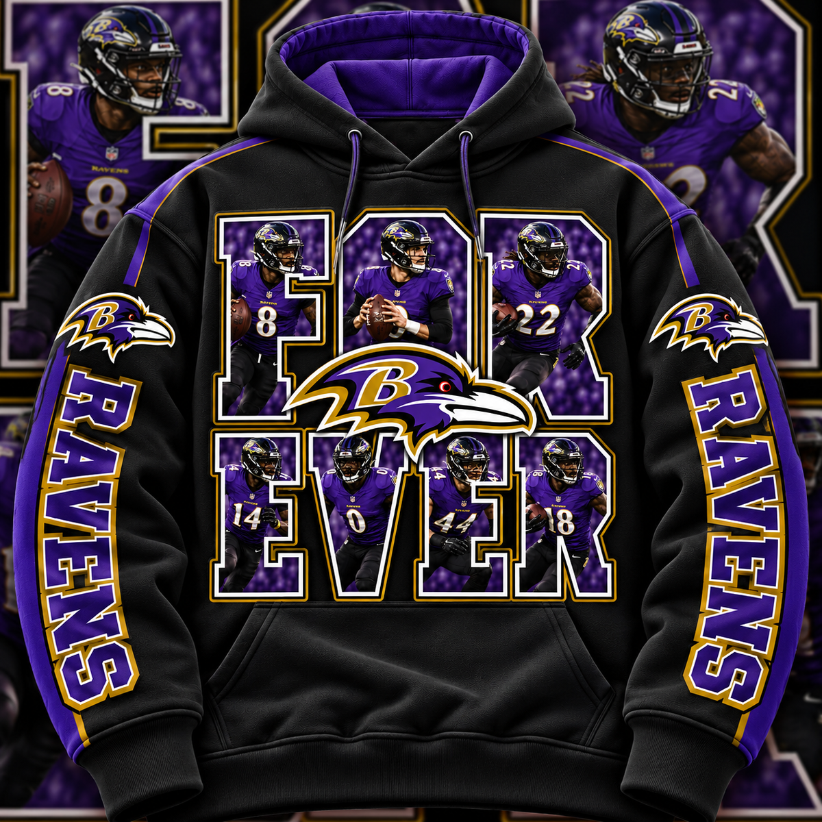 FOREVER PRO FB HOODIE W/ SLEEVE PRINT GROUP 2