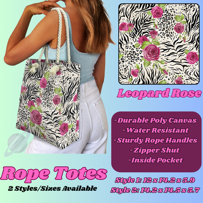 LEOPARD ROSE-ROPE TOTE PREORDER CLOSING 5/6