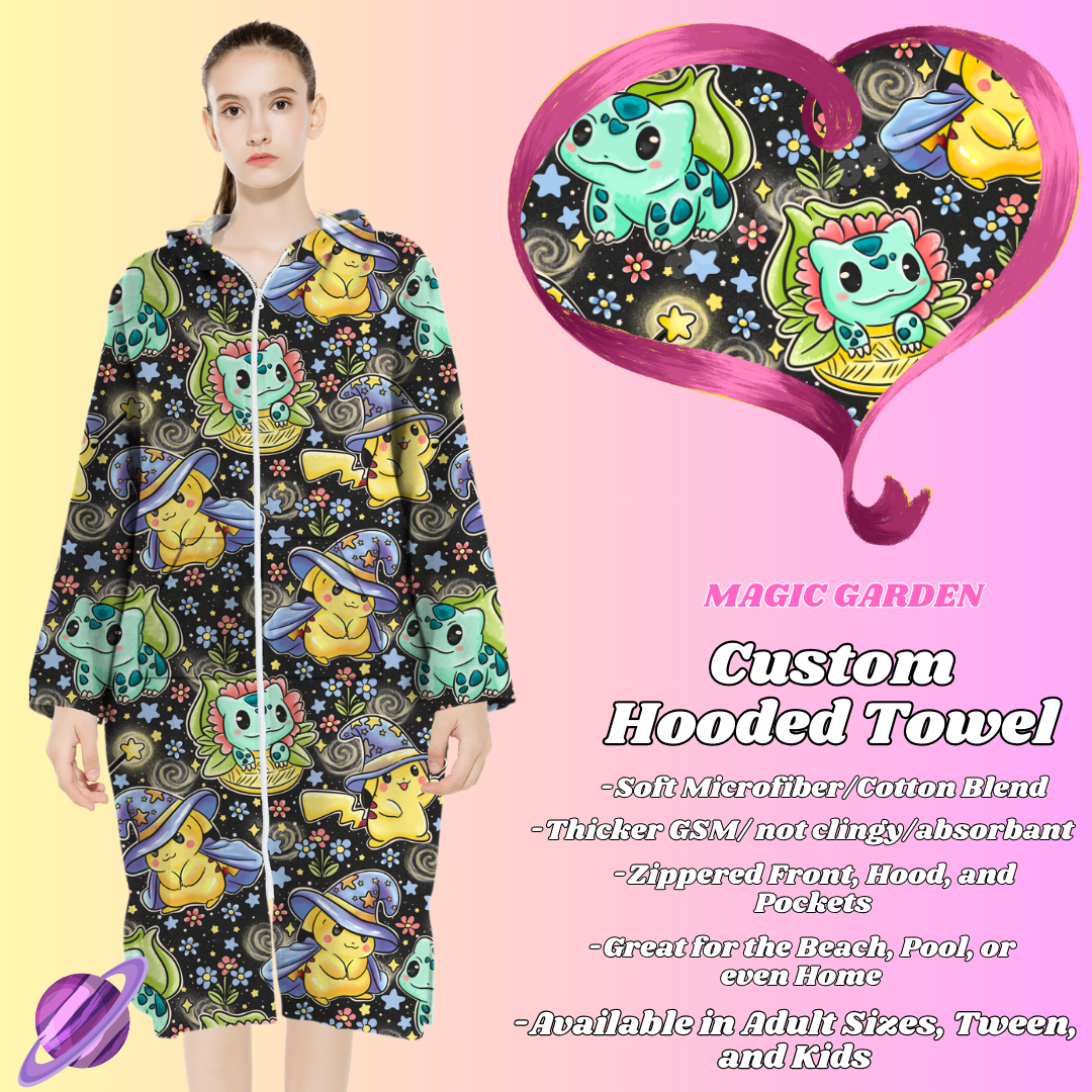 MAGIC GARDEN- HOODED TOWEL- PREORDER CLOSING 4/27