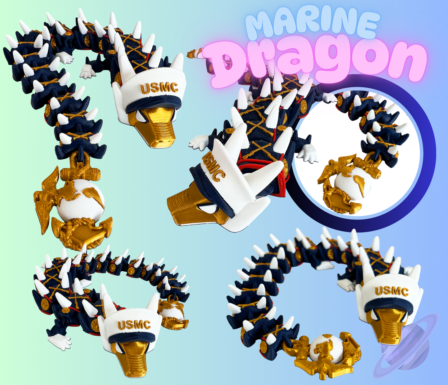 3D PRINTED MARINE DRAGON