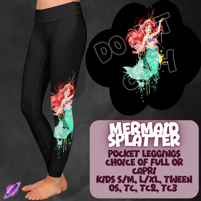MERMAID SPLATTER- 4 STYLES OF BOTTOMS-PREORDER CLOSING 1/21