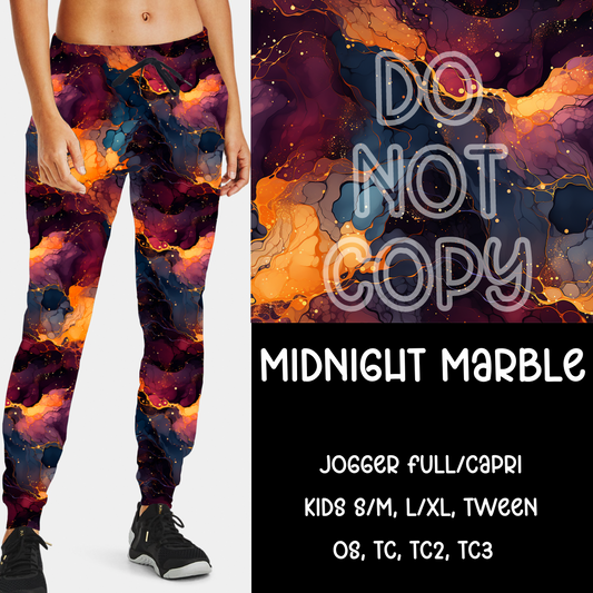 MIDNIGHT MARBLE - THANKFUL MINI - JOGGER /CAPRI PREORDER CLOSING 9/6