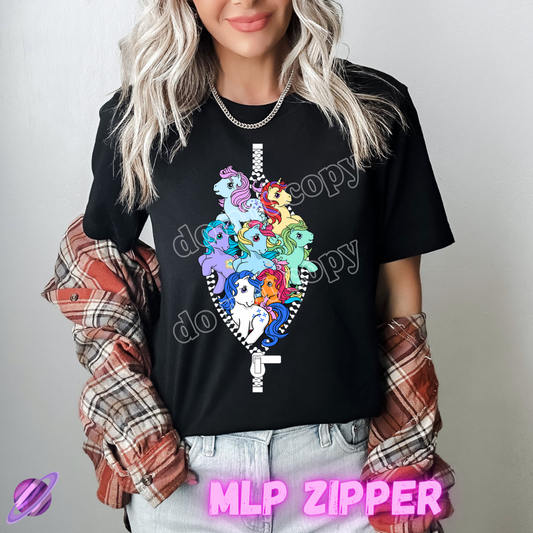 ZIPPER RUN-MLP ZIPPER-UNISEX TEE ADULTS/KIDS PREORDER CLOSING 1/29 ETA APRIL