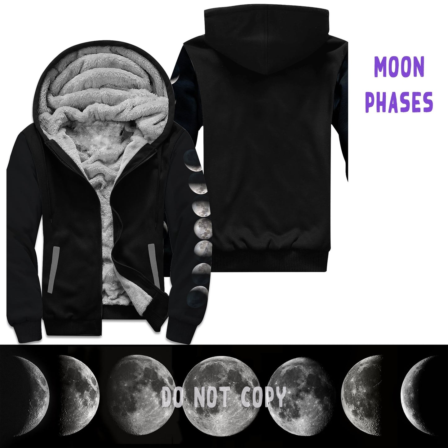 JACKET RUN 14-MOON PHASES-FLEECE OR COTTON LINER-PREORDER CLOSING 12/16
