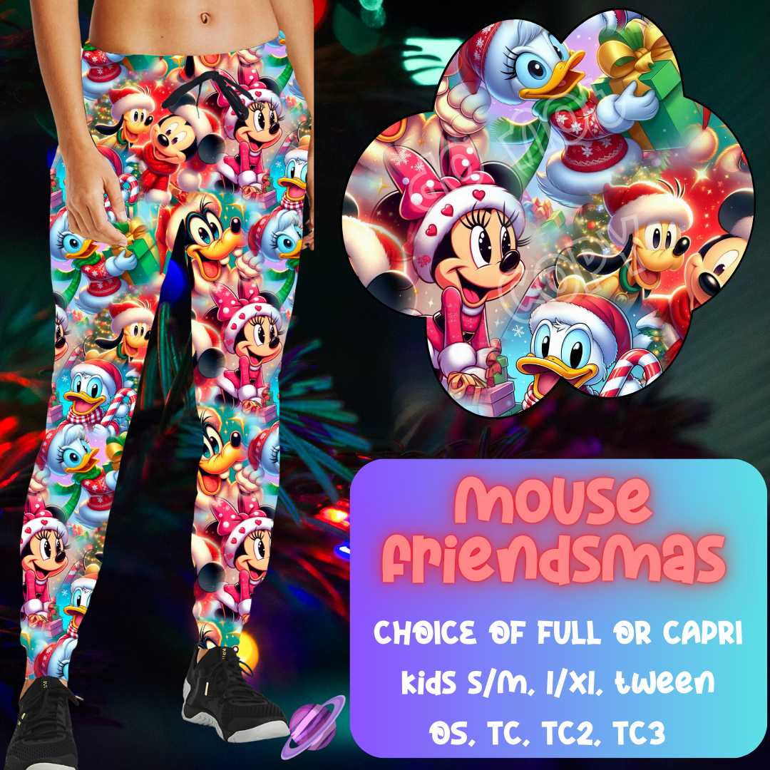 MOUSE FRIENDSMAS - CHRISTMAS RUN - JOGGER/CAPRI PREORDER CLOSING 9/29